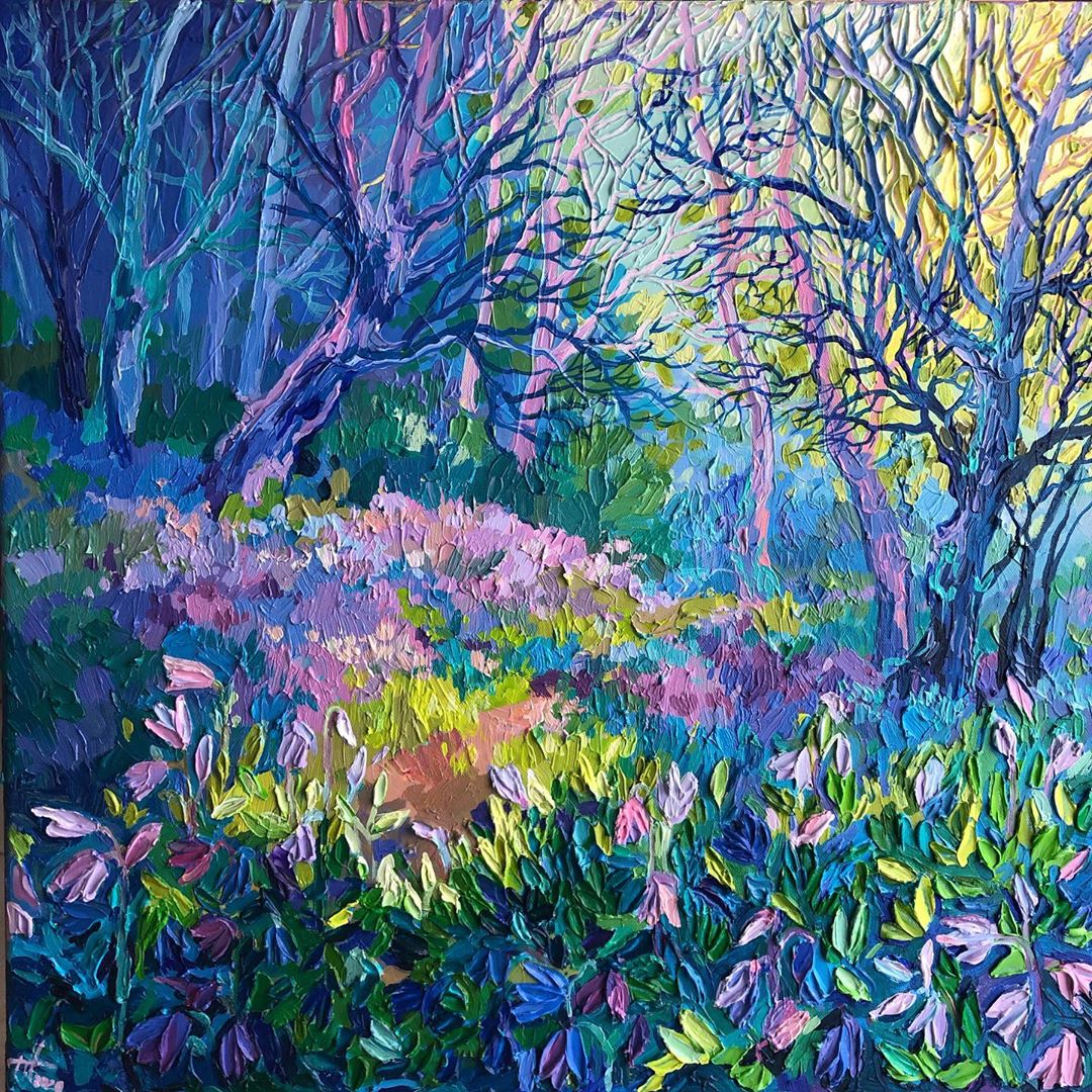 比利时艺术家特鲁索娃风景油画