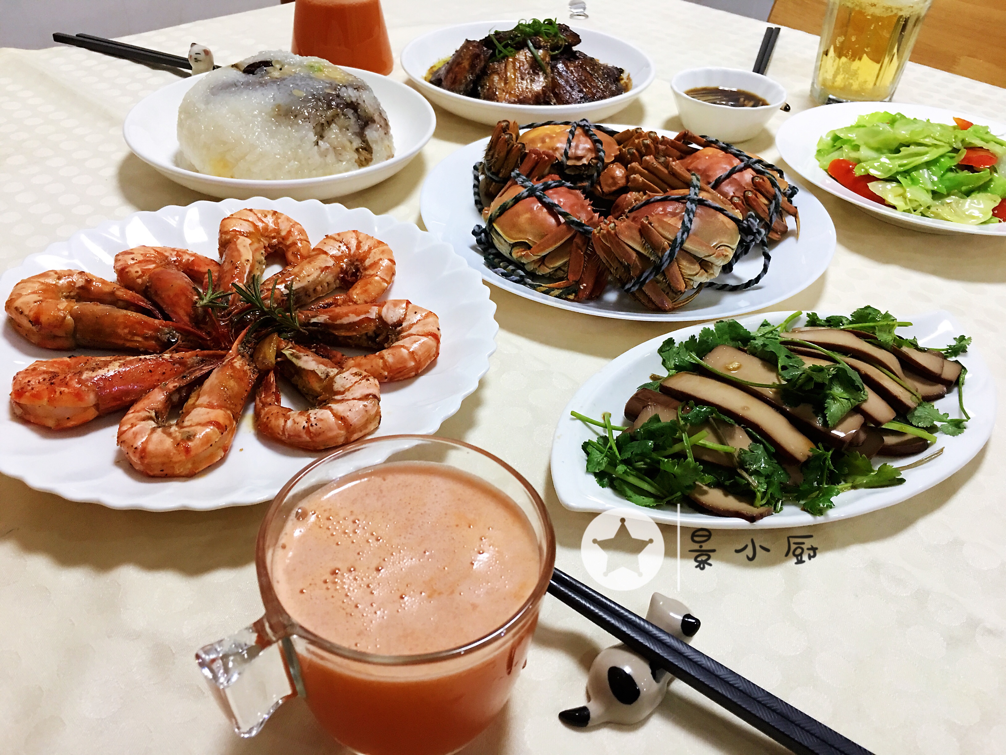 复工了,老公凑数烧的晚餐,真是眼前一亮,朋友说:勺子交给他吧