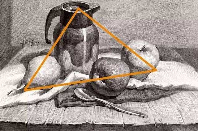 要想画出优秀的素描作品这几种构图方式要把握住