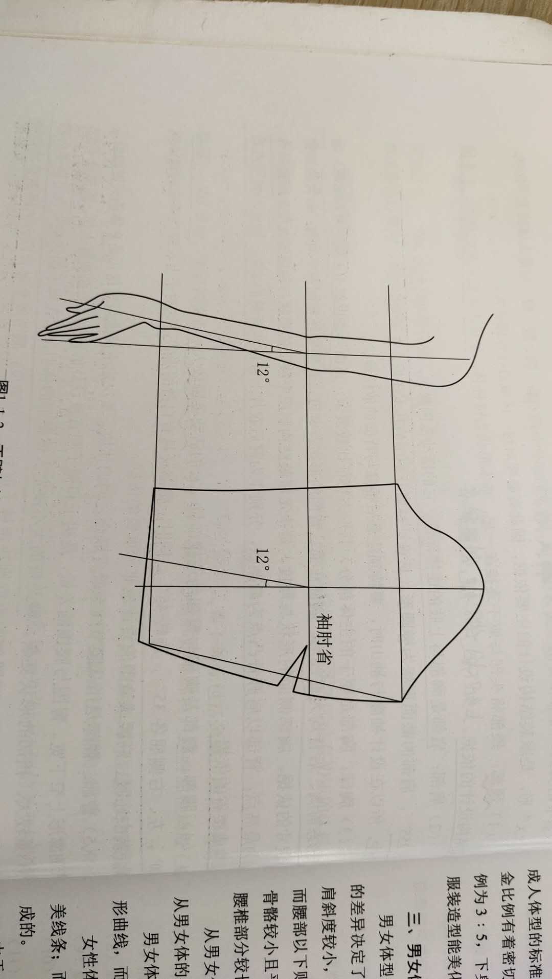 袖子裁片与上肢胳膊的关系