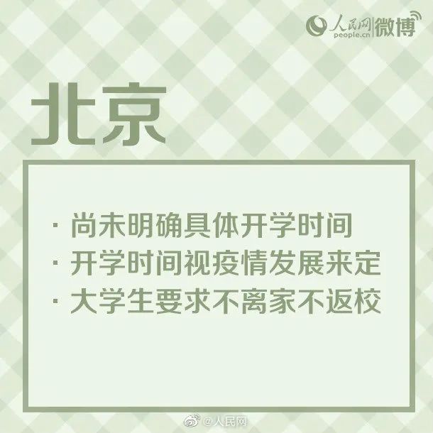 「中国经济网」最新！多地开学时间公布！