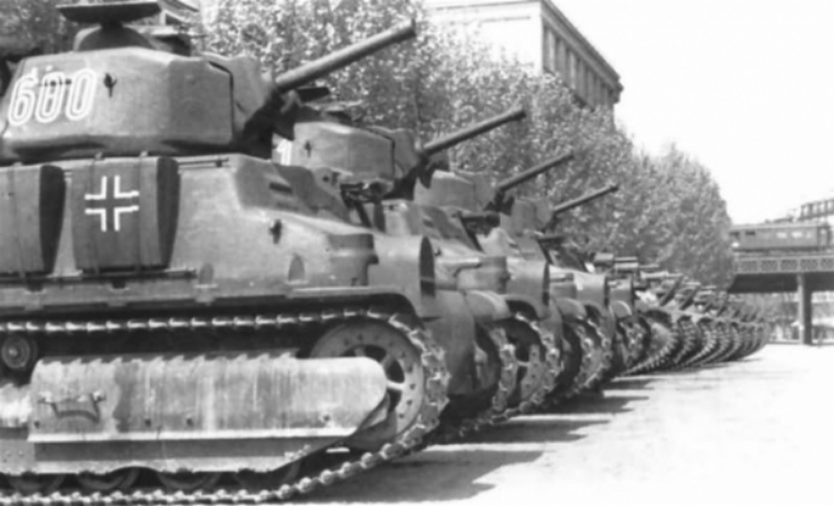 二战德国装备的法制坦克