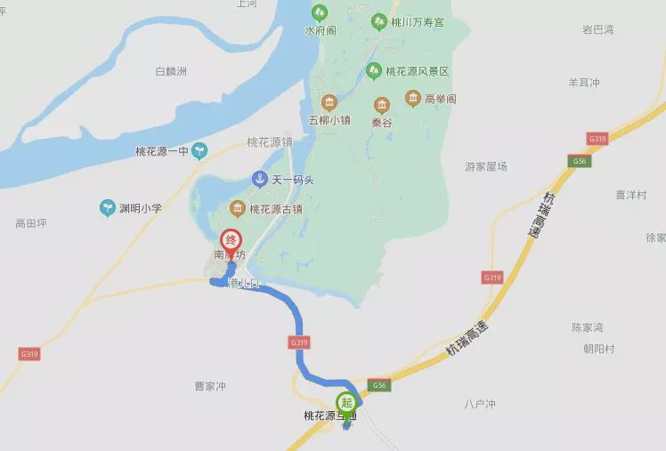 桃花源景区交通指南