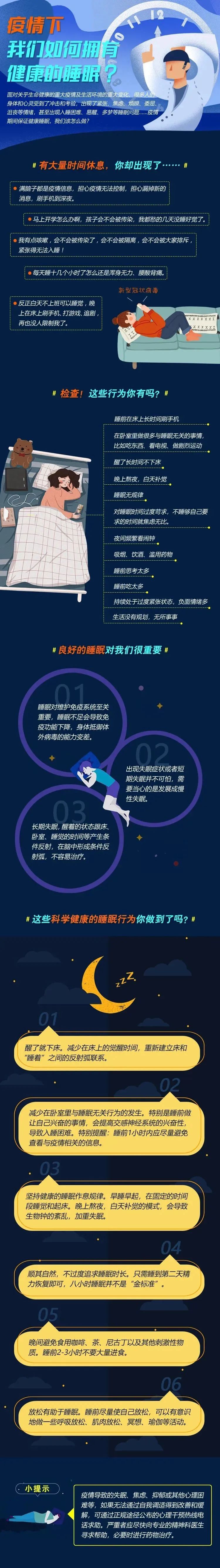 [睡眠]防疫科普｜疫情下，我们如何拥有健康的睡眠？