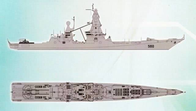 [俄罗斯23560项目“领袖”级导弹驱逐舰想象图，也被称为Shkval级]