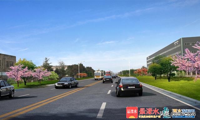 溧水区洪蓝工业园区三条道路"旧貌换新颜"
