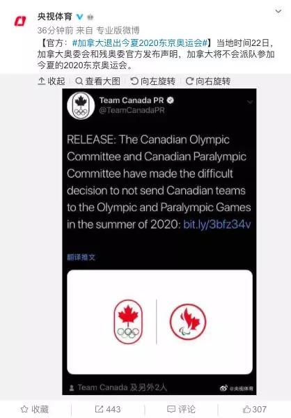 【国际奥委会主席】这些国家退出今年7月奥运会