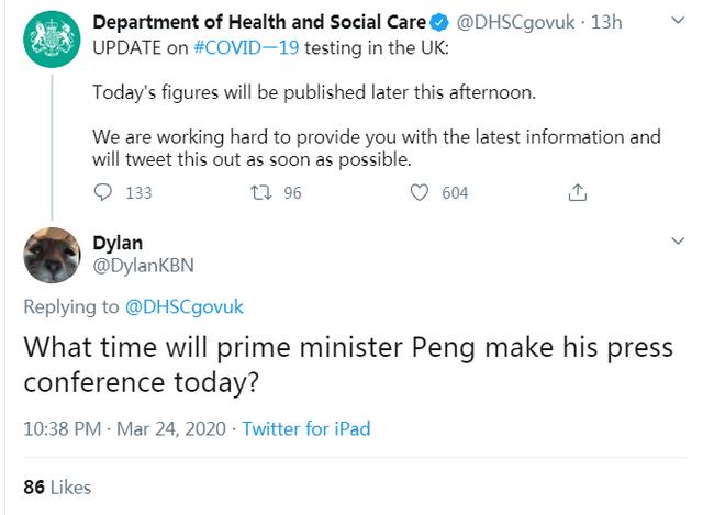 #疫情#中国留学生每日更新英国疫情图成网红，获下议院议员等人关注