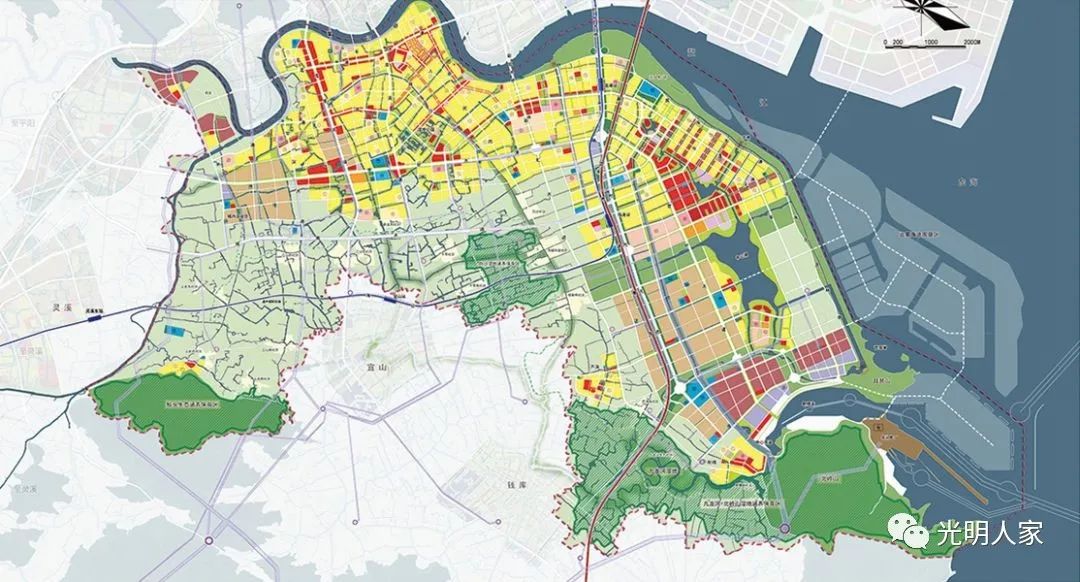温州龙港新城部分城市规划设计图
