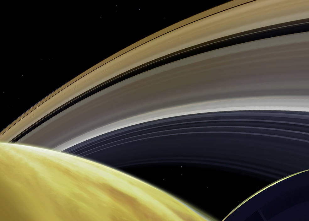 卡西尼号拍摄的土星环