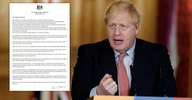 国际社会：英国首相致信3000万家庭：别出门，别出门