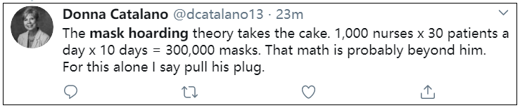 【口罩】特朗普一句话，惹怒一线美国医护