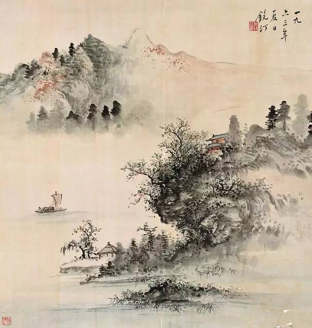 [唐]馮延巳《採桑子·風微簾幕清明近》 風微簾幕清明近,花落春殘.