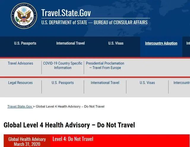 美国政府：美国政府：美国公民尽快回国！立刻马上