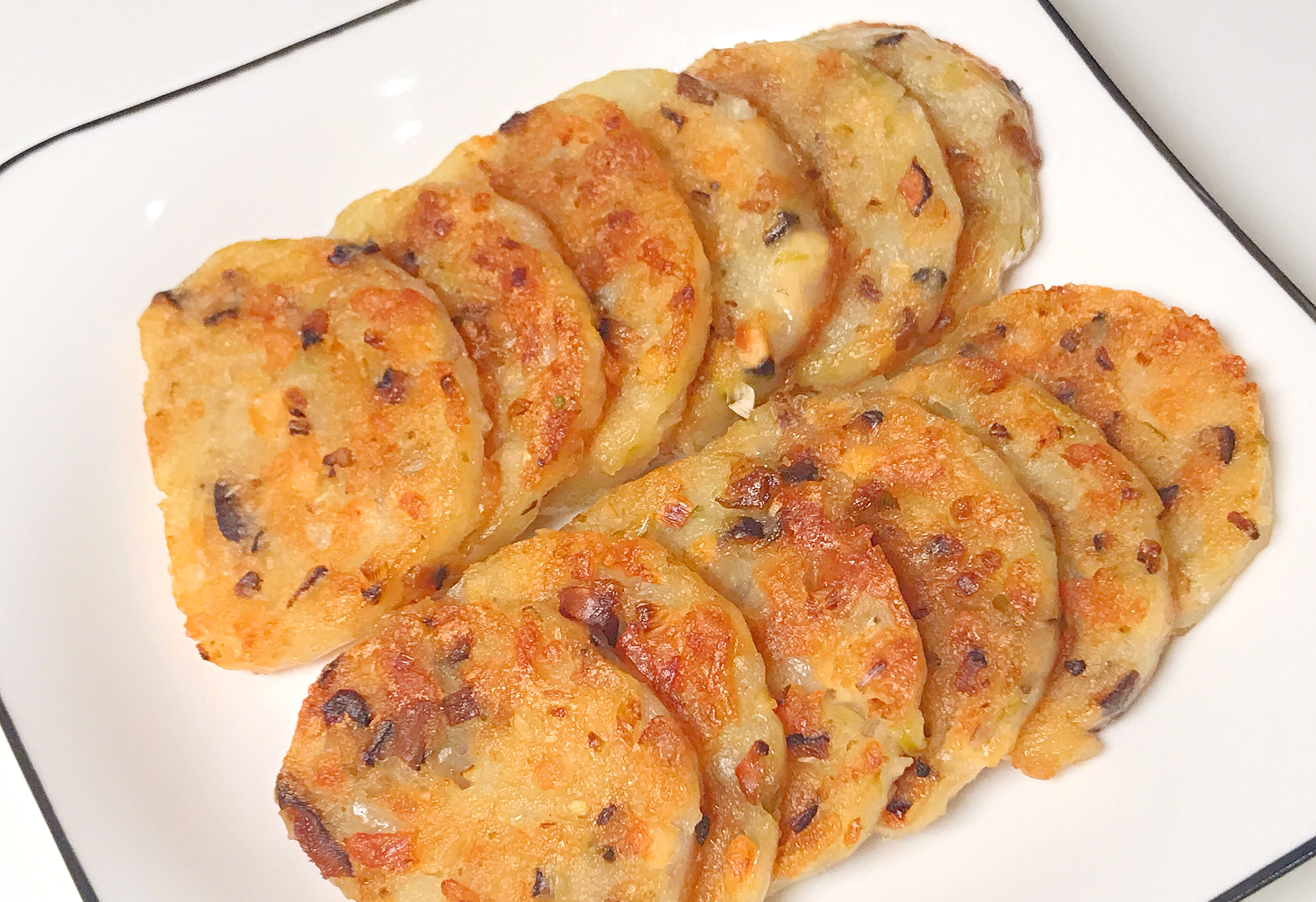 焦香软糯,口感丰富!潮汕传统小吃马铃薯粿