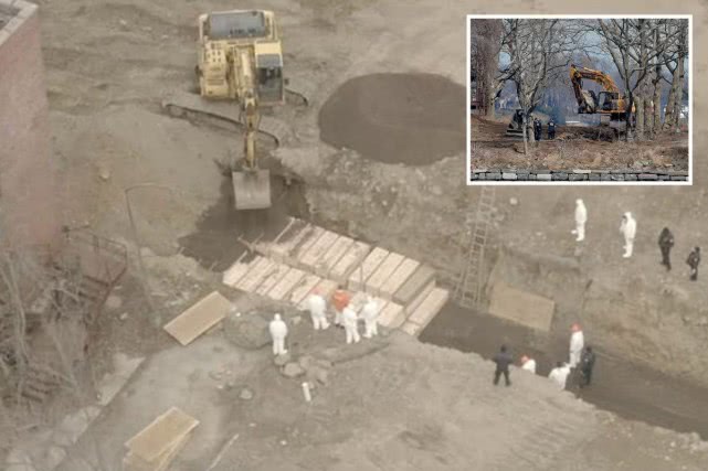 【国际】无人机视频显示,疫情期间囚犯在纽约无人岛大量埋葬尸体