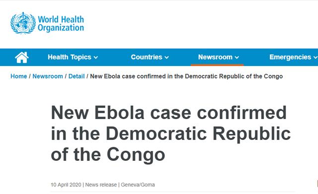 疫情▲离埃博拉疫情宣告结束还剩2天,刚果(金)再确诊新病例