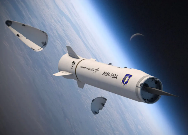 [AGM-183A高超音速滑翔飞行器的想象图]