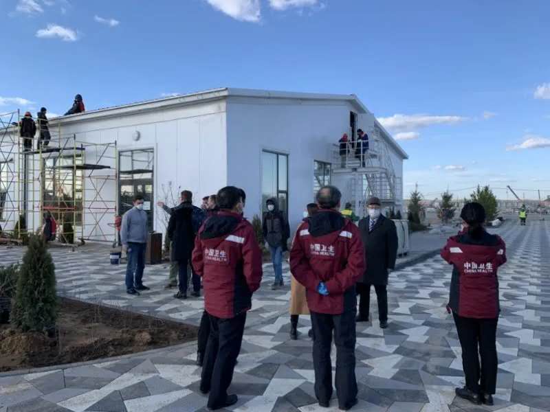 [莫斯科]莫斯科方舱医院正在建设中，将于4月末启用