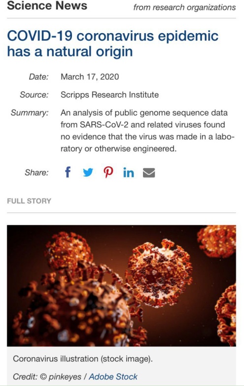 半岛都市报@新冠病毒源自中国？别让虚假信息也跟着“大流行”