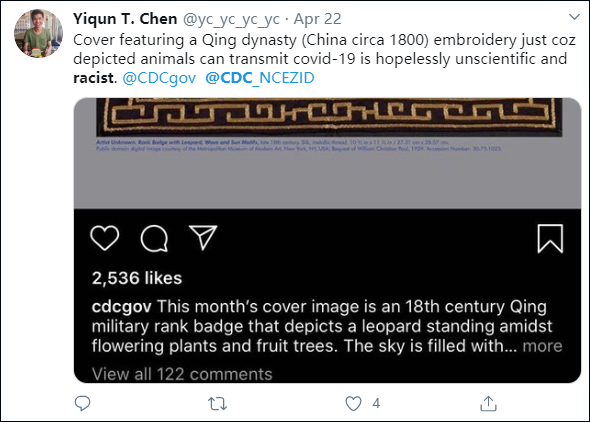 『传染病』美国疾控中心涉嫌辱华和种族歧视，在国外引起众怒！