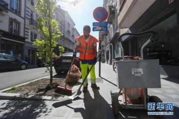 疫情:比利时:疫情下的工作者「组图」