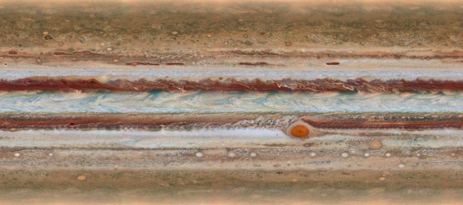木星大气层的细节