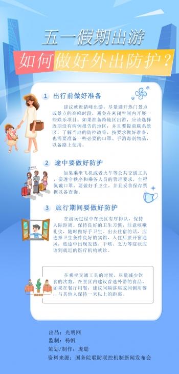 【五一假期】五一假期出游 如何做好外出防护？