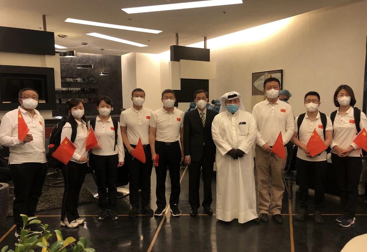 疫情▲中国抗击新冠肺炎疫情医疗专家组抵达科威特