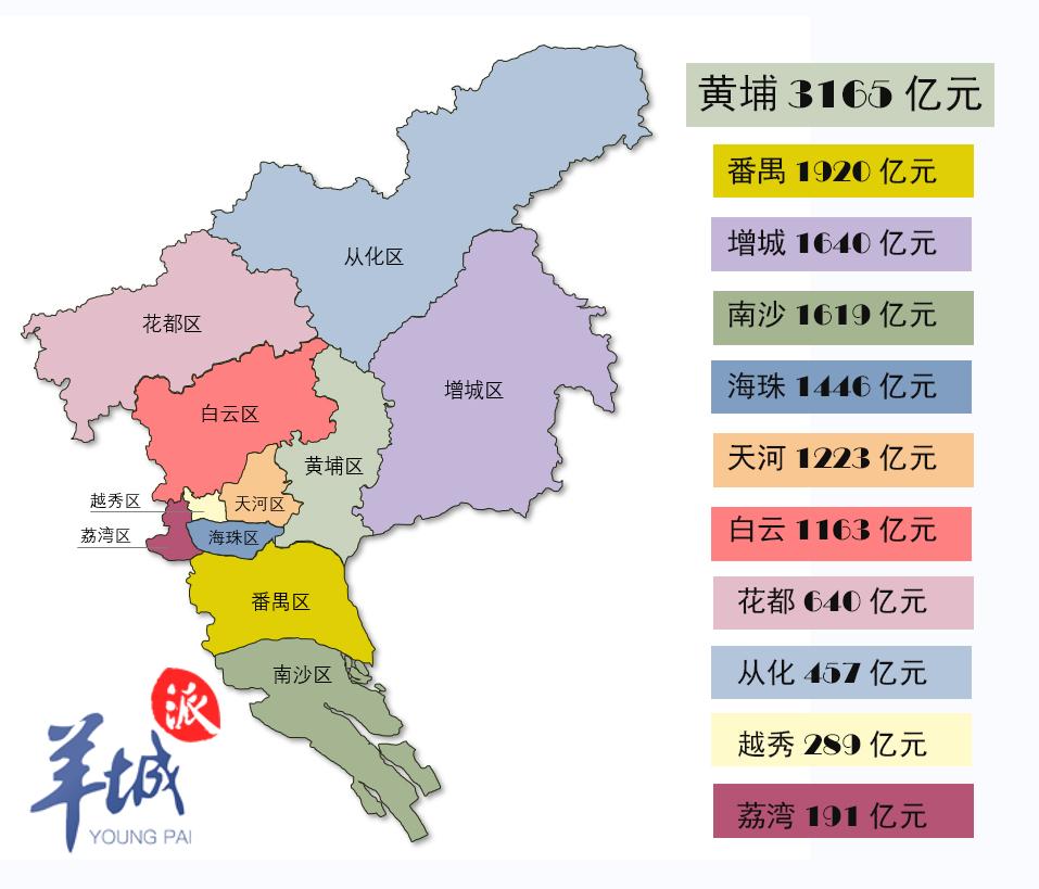 广州各区分布示意图图片