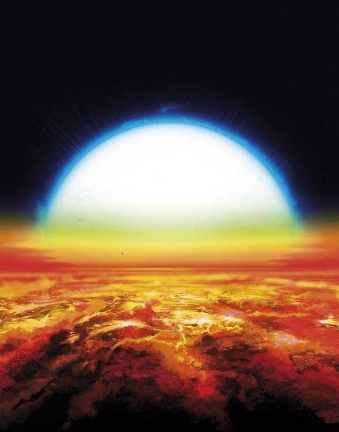 天文■这个星球如此灼热，正在不断分解气体