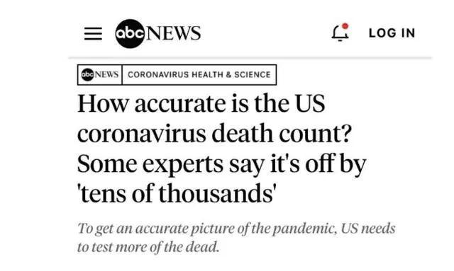 「疫情」大批美媒质疑,美国疫情真实数据已破天花板
