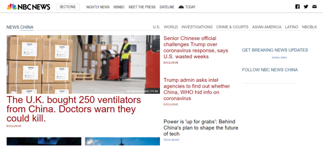 [特朗普]特朗普点名两家美媒卖国：总宣扬中国了不起，人民公敌！