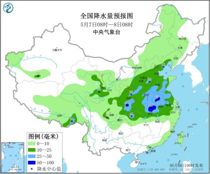 『福建暴雨预警』中东部将有大范围降雨 西北华北等地局地降温8℃以上