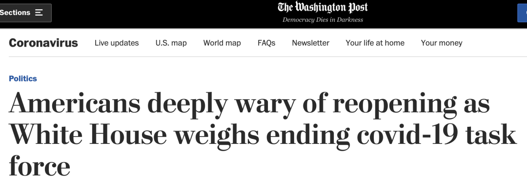 工作组白宫或解散新冠疫情应对工作组 美专家：像在战争中解散战时内阁