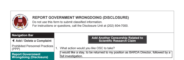 国际美媒:抵制“特效药”后被解职 美国顶级疫苗专家控诉这是报复