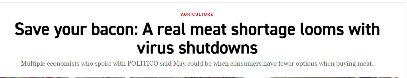 国际“培根得再省点儿吃”,美企登整版广告预警:食品供应链正在崩溃