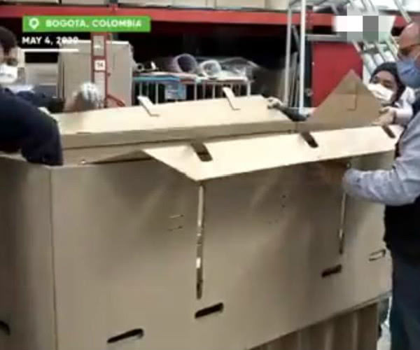 病床过于方便……哥伦比亚公司开发硬纸板病床，能直接变成棺材