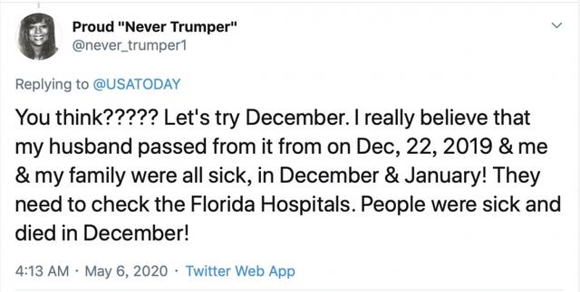 肺炎美媒爆料佛罗里达州1月出现新冠肺炎症状患者 官方忙删除资料