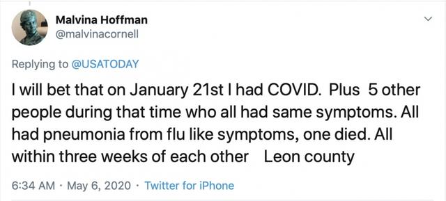 肺炎美媒爆料佛罗里达州1月出现新冠肺炎症状患者 官方忙删除资料