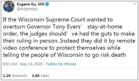 法官尴尬！美国法官躲在家里判决推翻居家隔离令