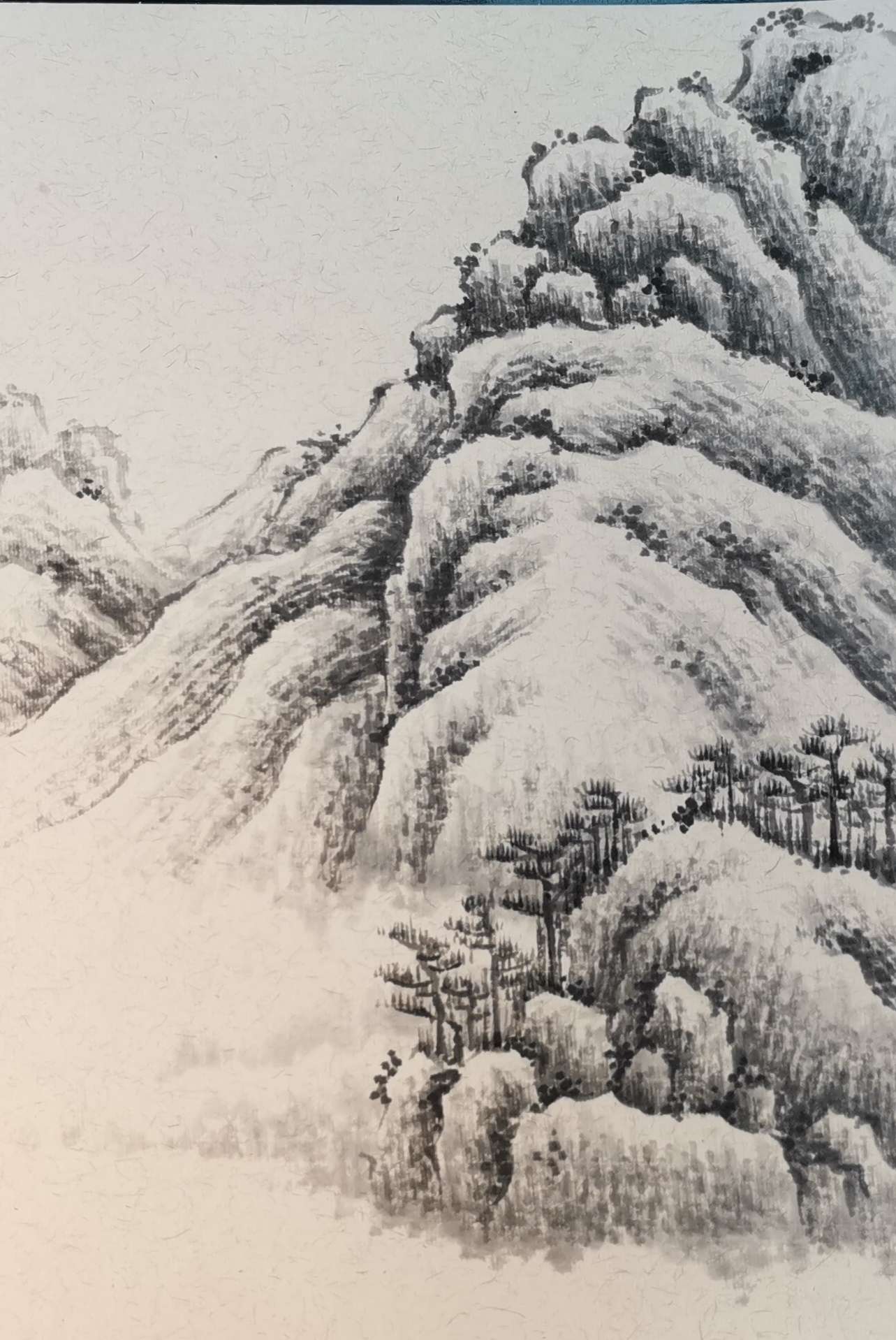 雨点皴视频讲解丛竹画法,大混点,介字点树法视频讲解米点皴技法斧劈皴