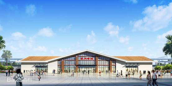 海南环岛高铁西环高铁的一个中间站尖峰站
