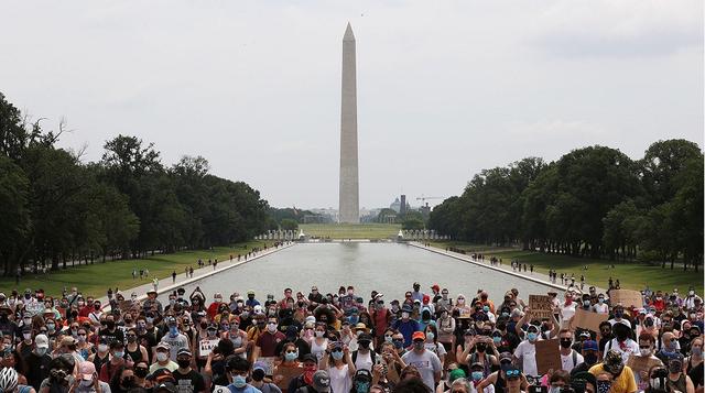 华盛顿|美国各地民众周末继续举行大规模抗议活动