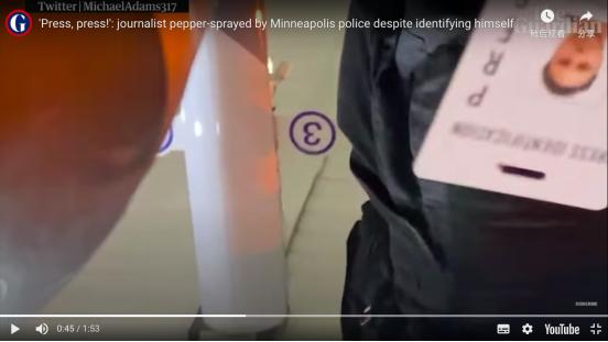 国际|“我是记者，我被射击了” 美国还要如何双标？