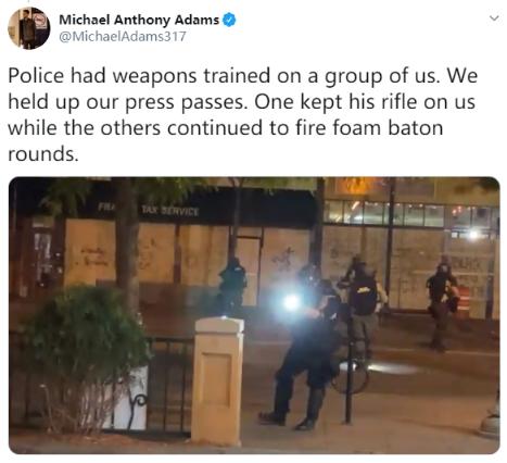 国际|“我是记者，我被射击了” 美国还要如何双标？