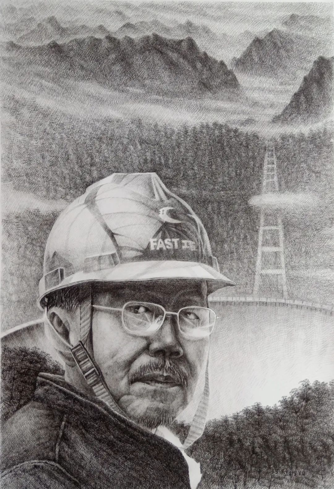 文旅宣汉吴剑麟钢笔水彩画欣赏