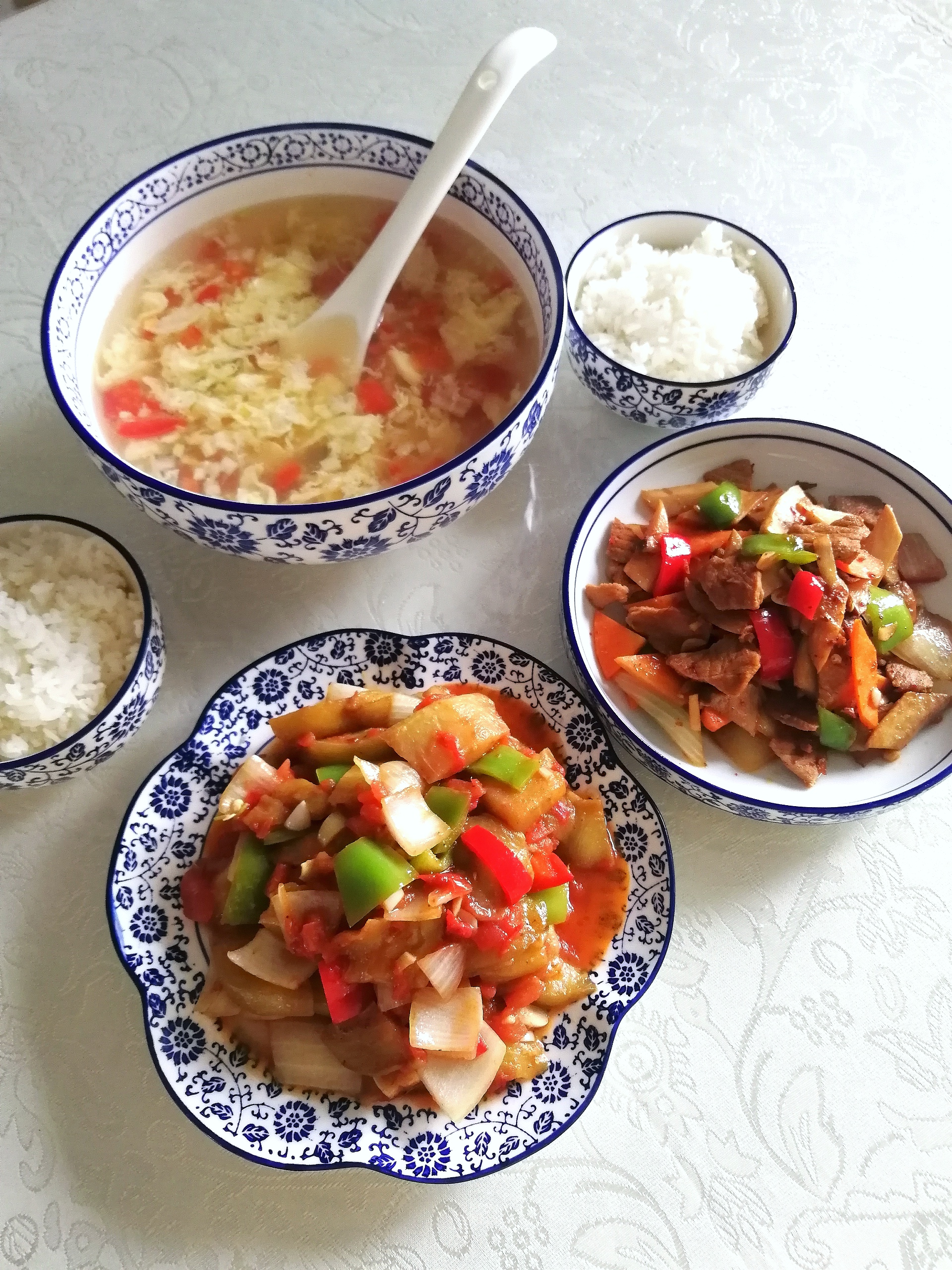 我家清淡养胃的五天晚餐,肉少蔬菜多,常吃不长肉,适合减肥吃