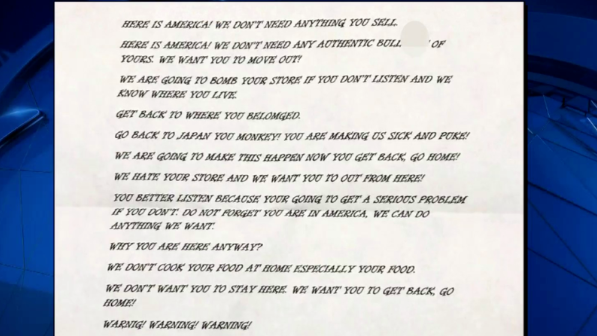 日本人|日本人在美国开店遭威胁:“猴子,滚回日本,不然炸了你店”