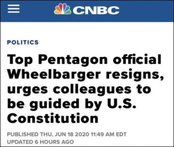 特朗普|北美观察丨美多名高官辞职，指特朗普违背核心价值观